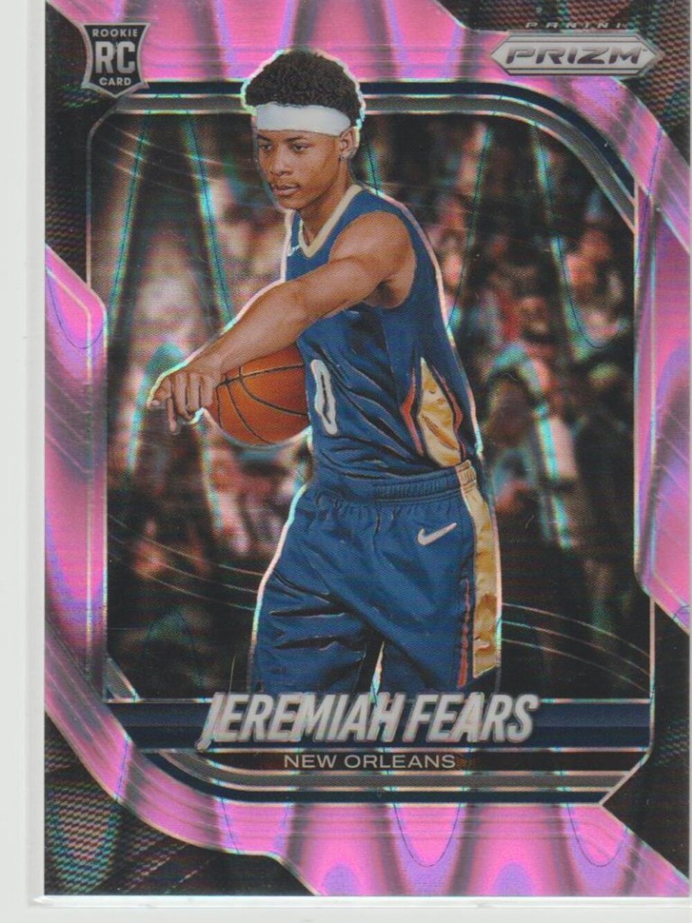 Jeremiah Fears 2025-26 Panini Prizm RC Serial #03/99 Deep Space Blue Seismic #6